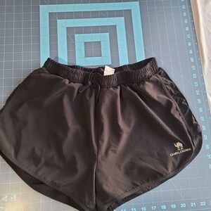 Women's Black Camel Crown Athletic Shorts